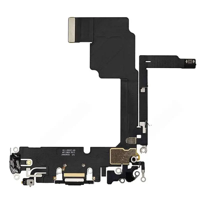B27B Fix Not Charging, Replacement USB-C Charging Port Flex Cable With Built-In Microphone For 15 Pro, No Data Connection