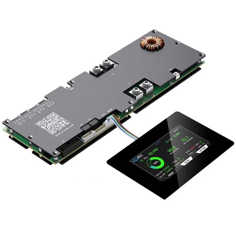 JIKONG V19 51.2V Lifepo4 100A 200A 300A Smart BMS 8S-16S Batterij Huishoudelijke Energie Inverter BMS Actieve Balancer V19 Versie - afbeelding 2