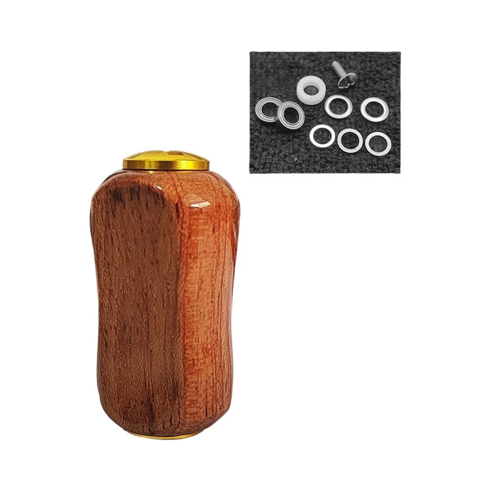 Red Beech Wood Reel Handle for DAIWA Reels Built to Improve grip stability and support manual reel tuning tasks