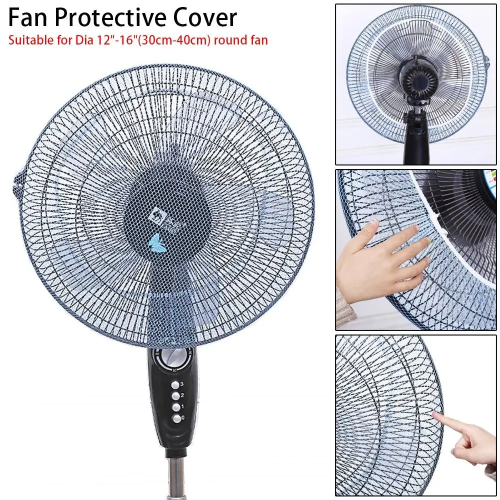 1Pcs for Baby Kids Finger Protector Electric Fan Protective Cover Kids Finger Guards Round Fan Dust Cover Mesh Dia 38cm Summer