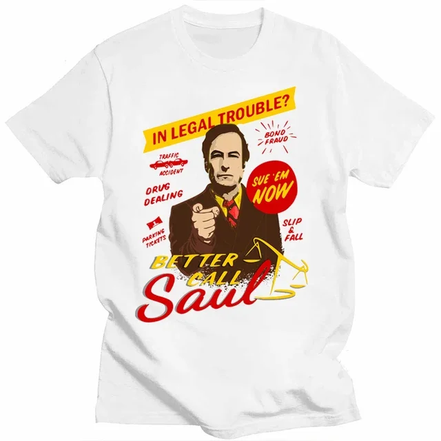 Camiseta Better Call Saul para hombre, ropa de Hamlin y Mcgill, novedad, Serie de Televisión Legal de Drama Goodman, venta al por mayor