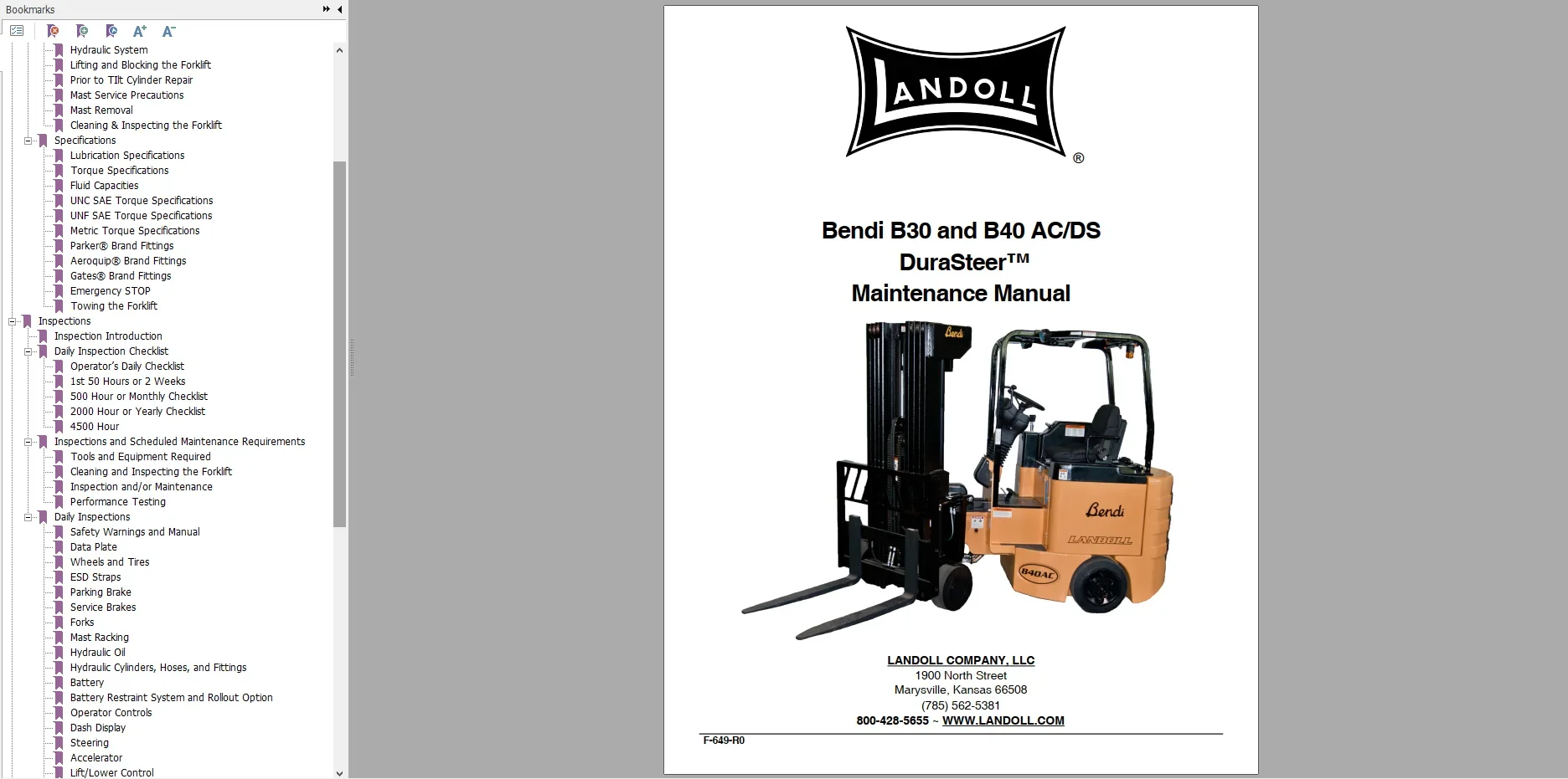 AutoEPC Landoll Bendi Drexel Forklift Trucks 12.8GB Operator Maintenance Parts Manuals & Schematic PDF