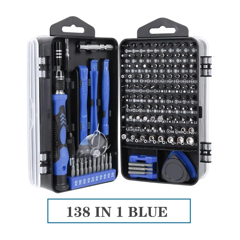 Factory Best Seller 138 in 1 Household Screwdriver Sets DIY Repair Tool Kit Multi-functional Screwdriver Kit