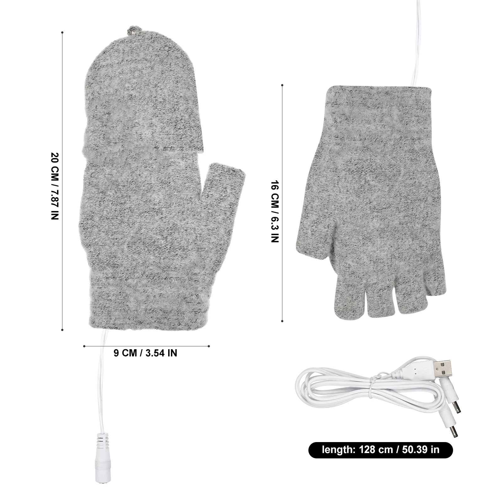 قفازات الحرارية الاحترار النساء الشتاء معزول مع الحرارة Usb التدفئة تدفئة اليد قابلة للشحن ساخنة ساخنة جهاز تدفئة اليد جديد 2026 #2