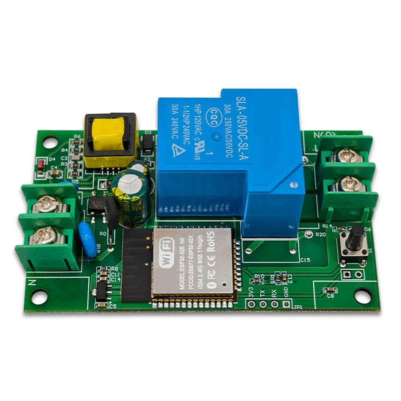 ABKL-ESP32 Relay Module Single Channel AC220V 30A Power Supply WIFI Bluetooth Development Board