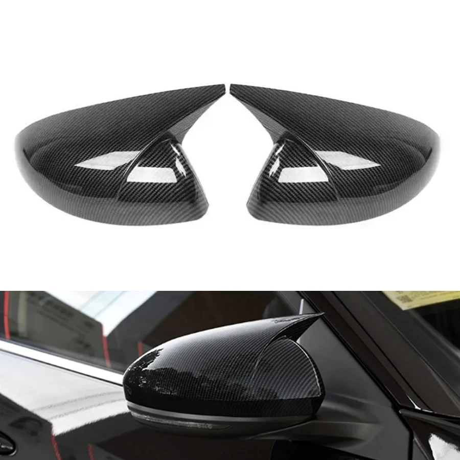 For Nissan Sylphy/Sentra 2020 Replace Outer Rearview Mirrors Cover Side Rear View Mirror Shell Housing Carbon Fiber 1 Pair