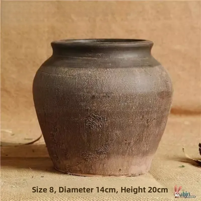 

Декоративная ваза-кашпо из терракоты в деревенском стиле для суккулентов, винтажный глиняный горшок для растений, декор для дома и улицы