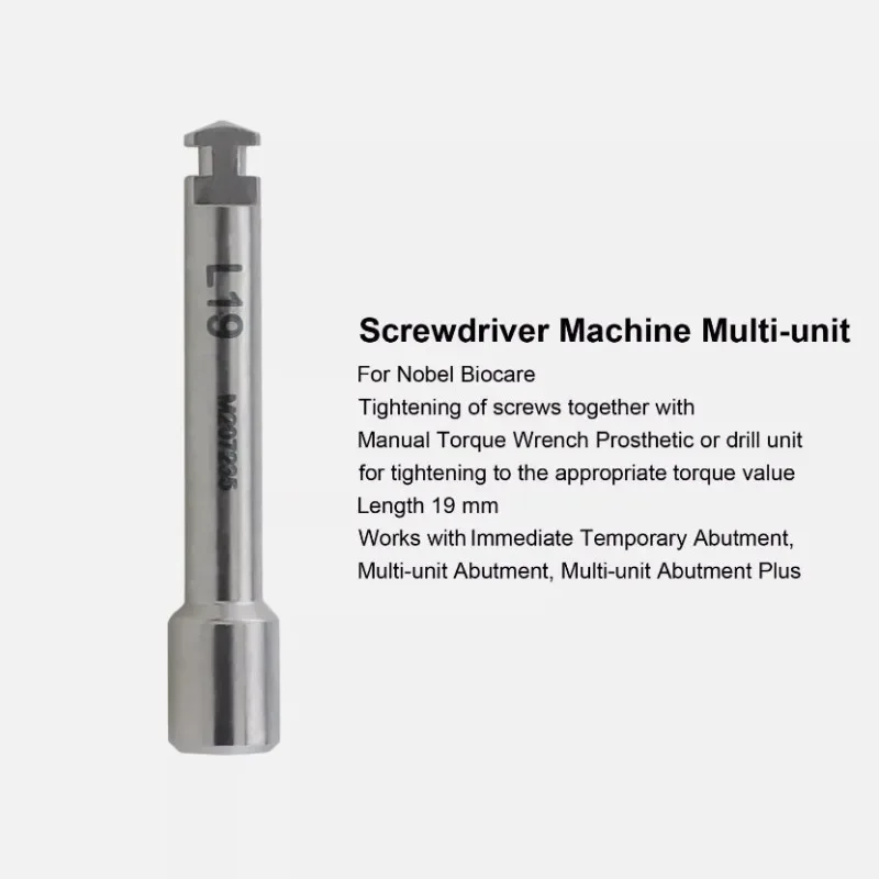 Dental Implant Nobel Screwdriver Torque Ratchet wrench Adapter Nobel Multi-Unit Screw Driver Manual Screwdriver