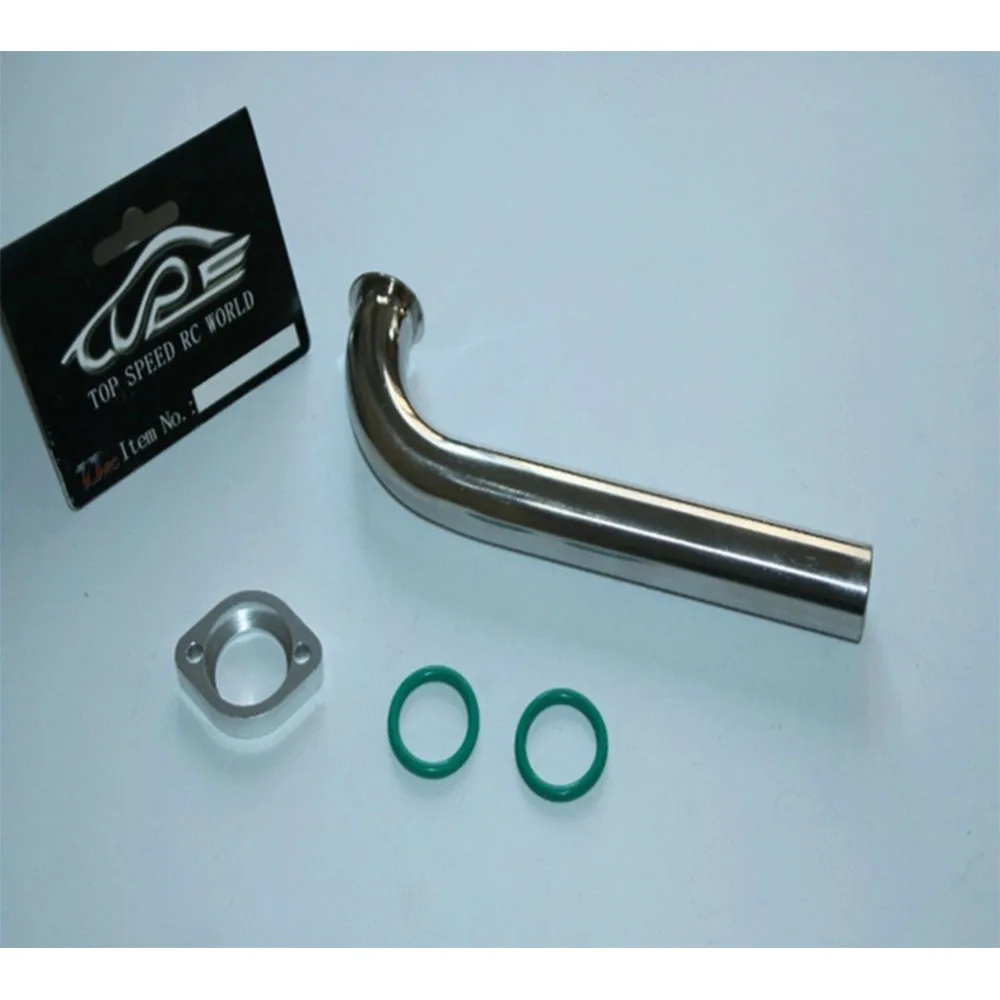 Metal Degree Exhaust Pipe Header Fit for RCMK Zenoah CY Marine Gas Engine RC Boat