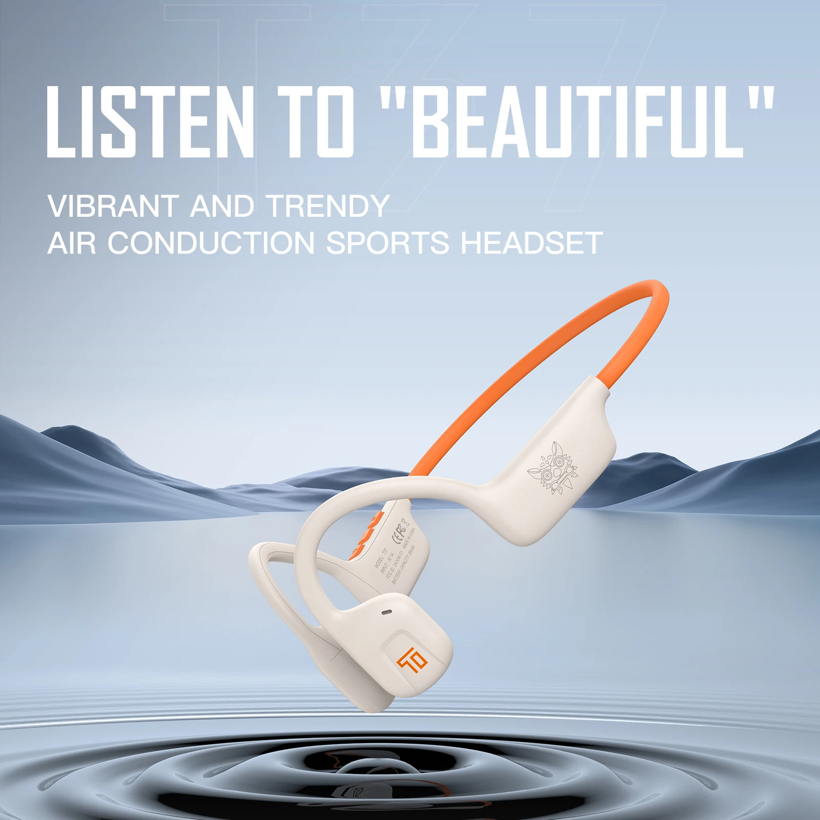 ONIKUMA T37 Air Conduction Earphone bluetooth 5.3 Stereo HD Audio IP66 Waterproof Sport Earphone Bone Conduction Earphone