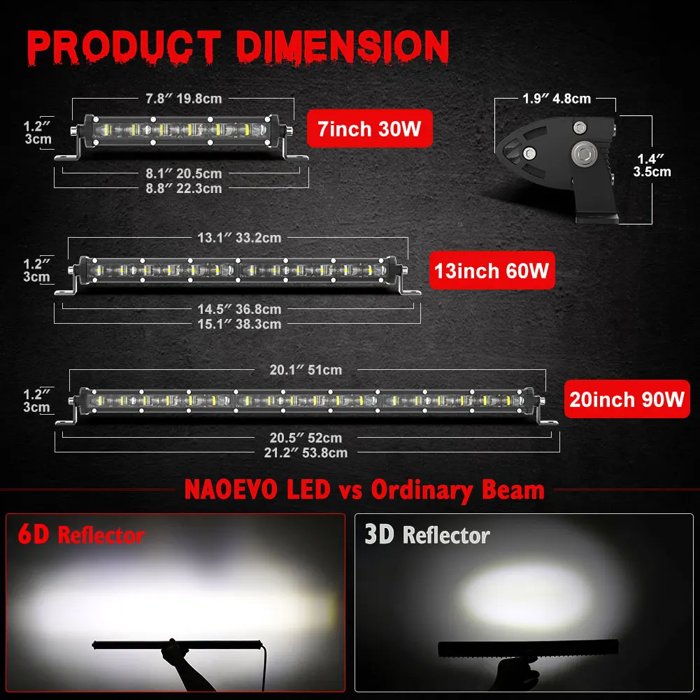 6D Ultra Strip LED Light Bar 8\