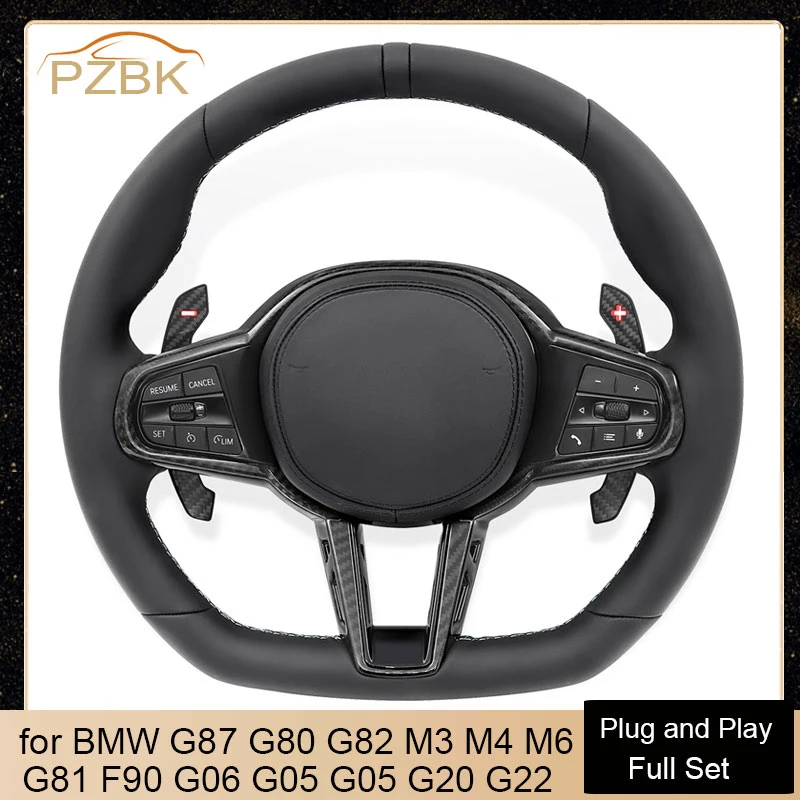 

2025 New Upgrade Car Steering Wheel with Carbon for BMW G03 G04 G20 G22 G23 G26 G29 G30 G31 G48 G80 G82 G87 i3 i4 M2 M3 M4 M6