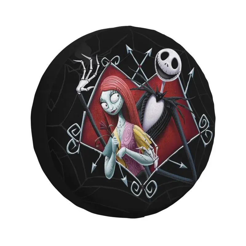 

Изготовленный на заказ чехол для шин «Кошмар перед Рождеством» для Honda CRV Jeep RV SUV Trailer Jack Skellington, защитные чехлы на колеса автомобиля