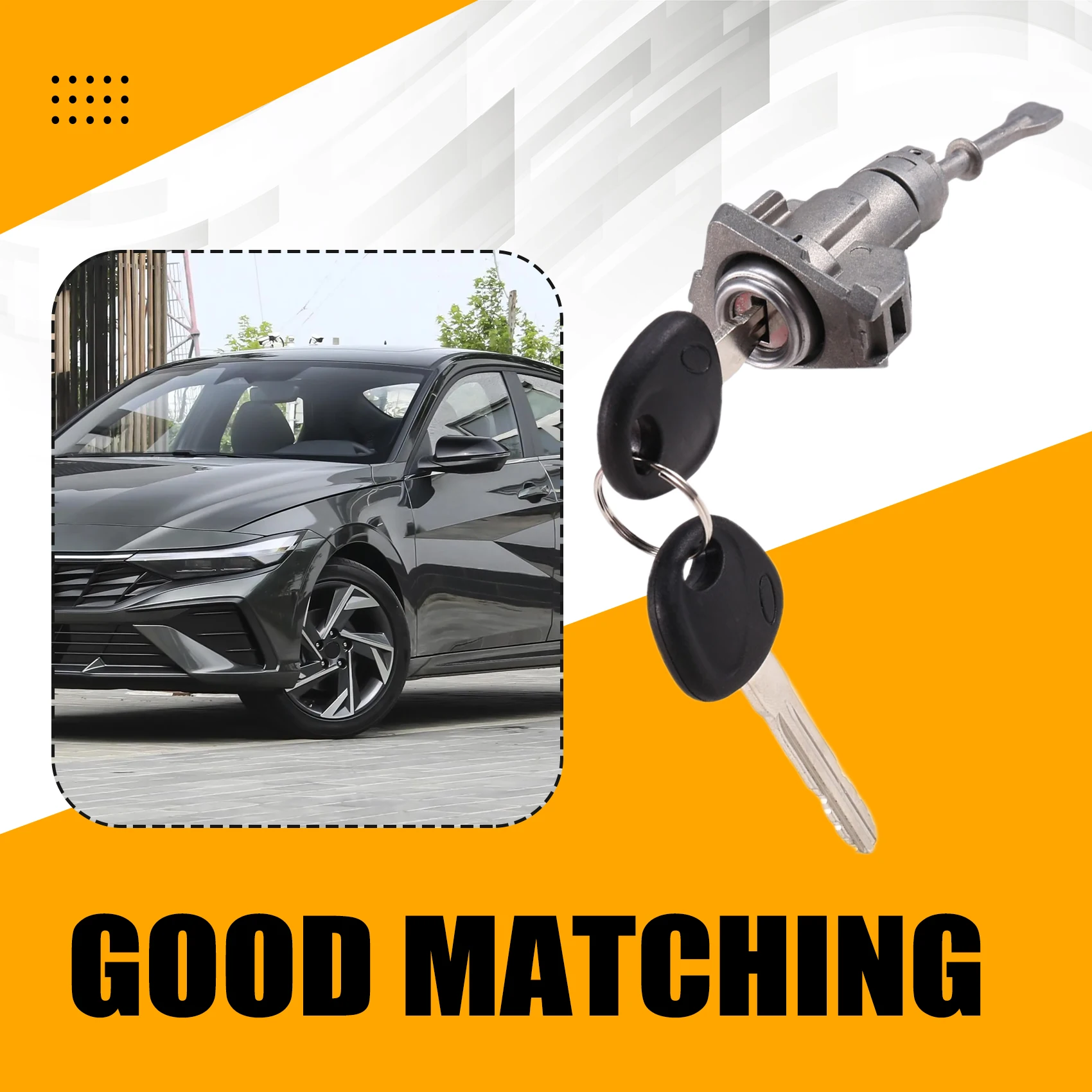 

A73X-Ignition Lock Cylinder Door Lock Cylinder 81970-3XA00 For Hyundai Elantra 2011-2015 1.8L 2.0L