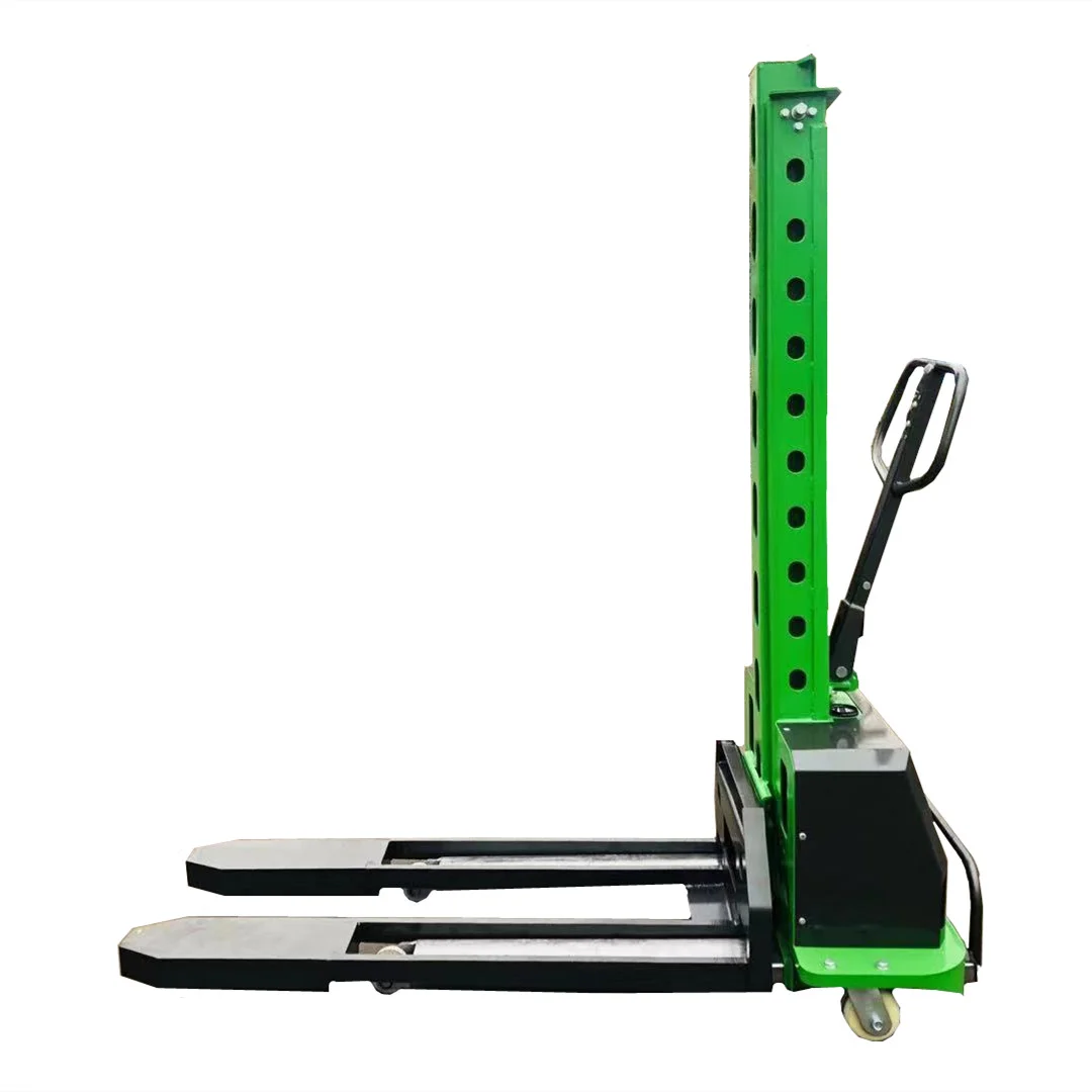 SHUNCHA SPN-10 Semi Electric Stacker Lift 1000kg 1t Capacity 0.8m-1.6m Lifting Height Self-loading Self-climbing Stacker
