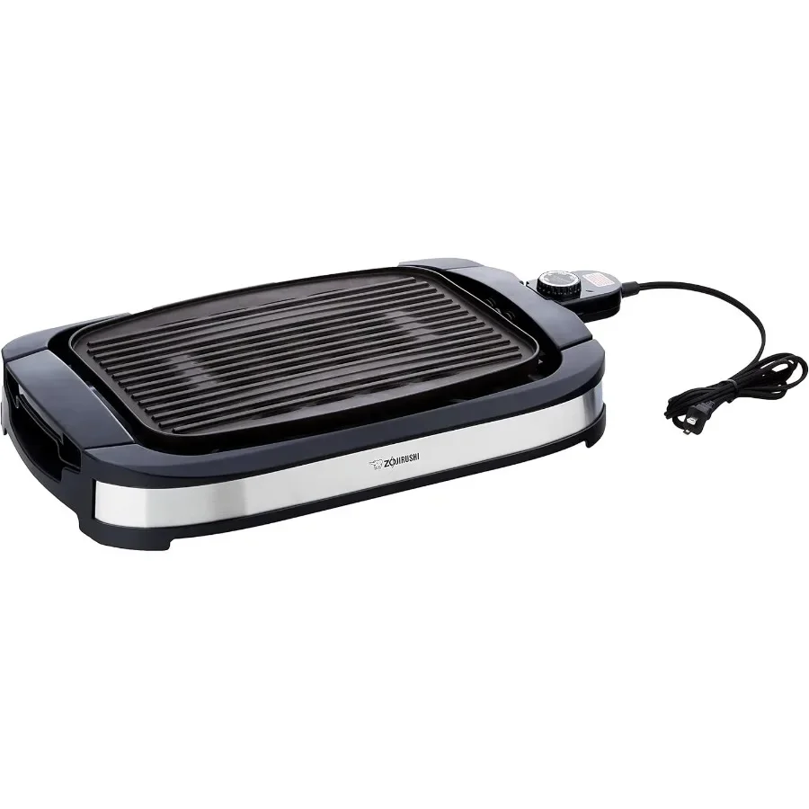 Parrilla eléctrica interior para cocinar en casa con control de temperatura ajustable y superficie antiadherente Ideal para asar hamburguesas y verduras