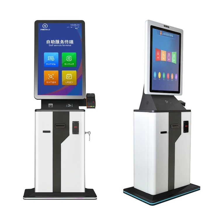 Parking Lot Entrance Entry Ticket Machine Queue Management Kiosk Ticket Machine For Games Parking Payment Machine Stand Kiosk