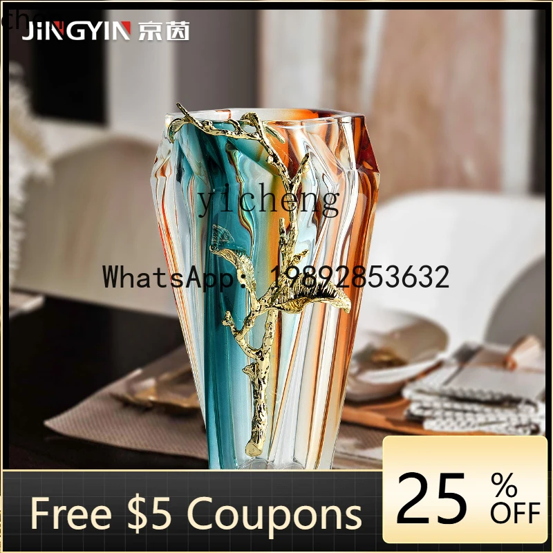 ZML   European Wizard of  series glass vase modern home light luxury ornament art flower ware