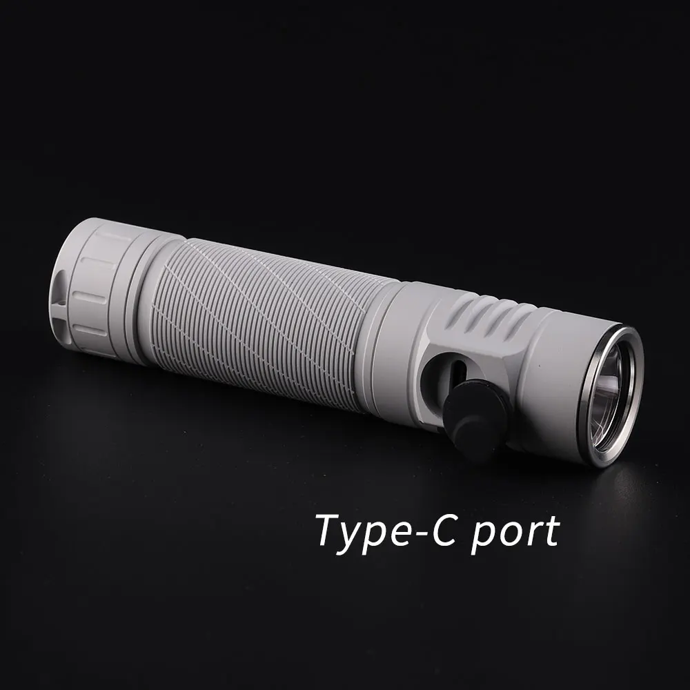 Convoy Mao S21E with 519A Led Flashlight Linterna 21700 Flash Light Torch Camping Lamp Fishing Type-c Charging Port