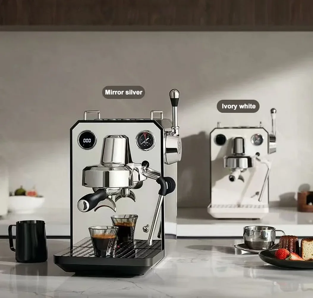 Máquina de café expresso italiana 20bar, moedor de café, cappuccino, batedor de leite, semiautomática