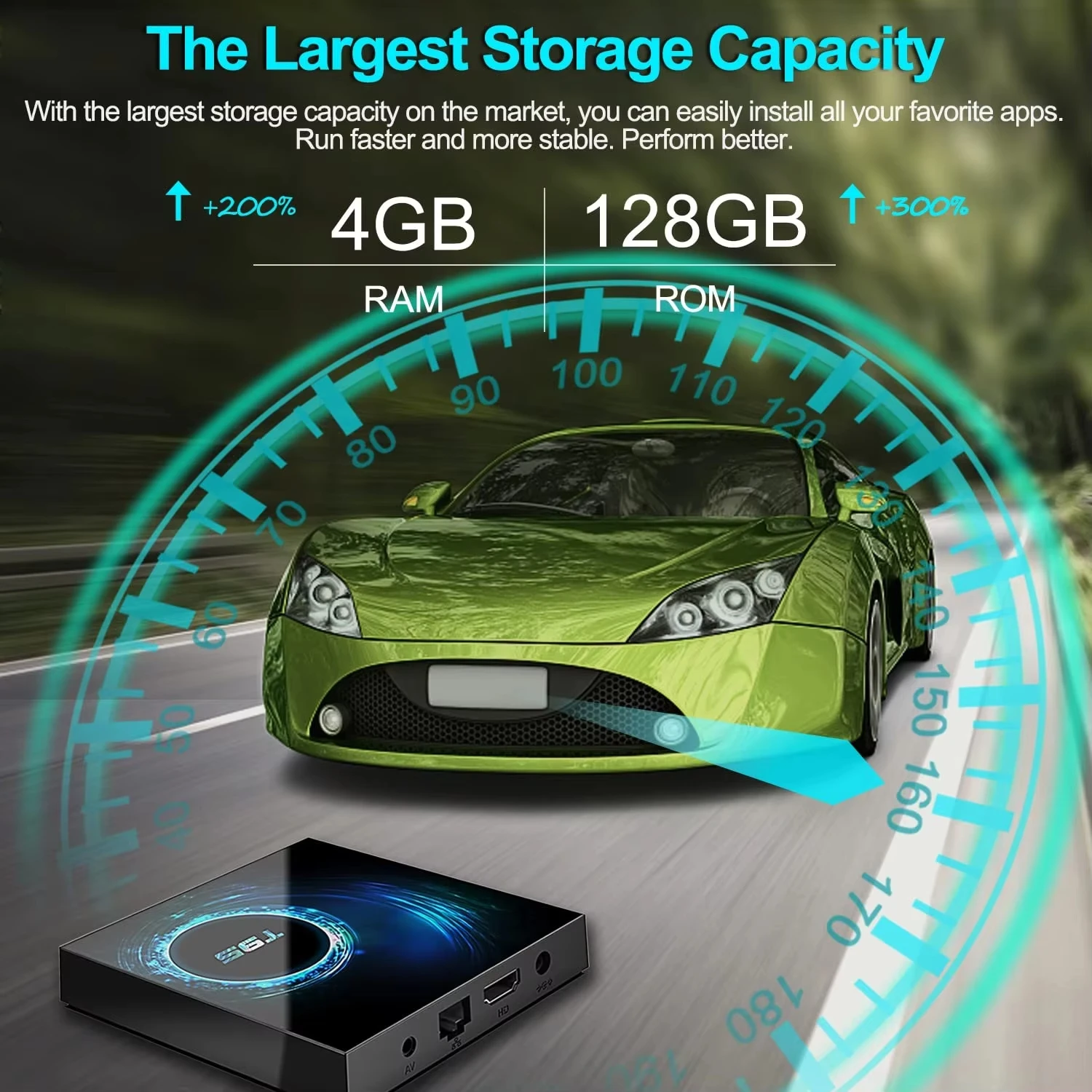 T95 Android TV Box 4K Ultra HD Android 14 Smart TV Box WiFi Media Player Support YouTube Netflix Set Top Box للبث المنزلي