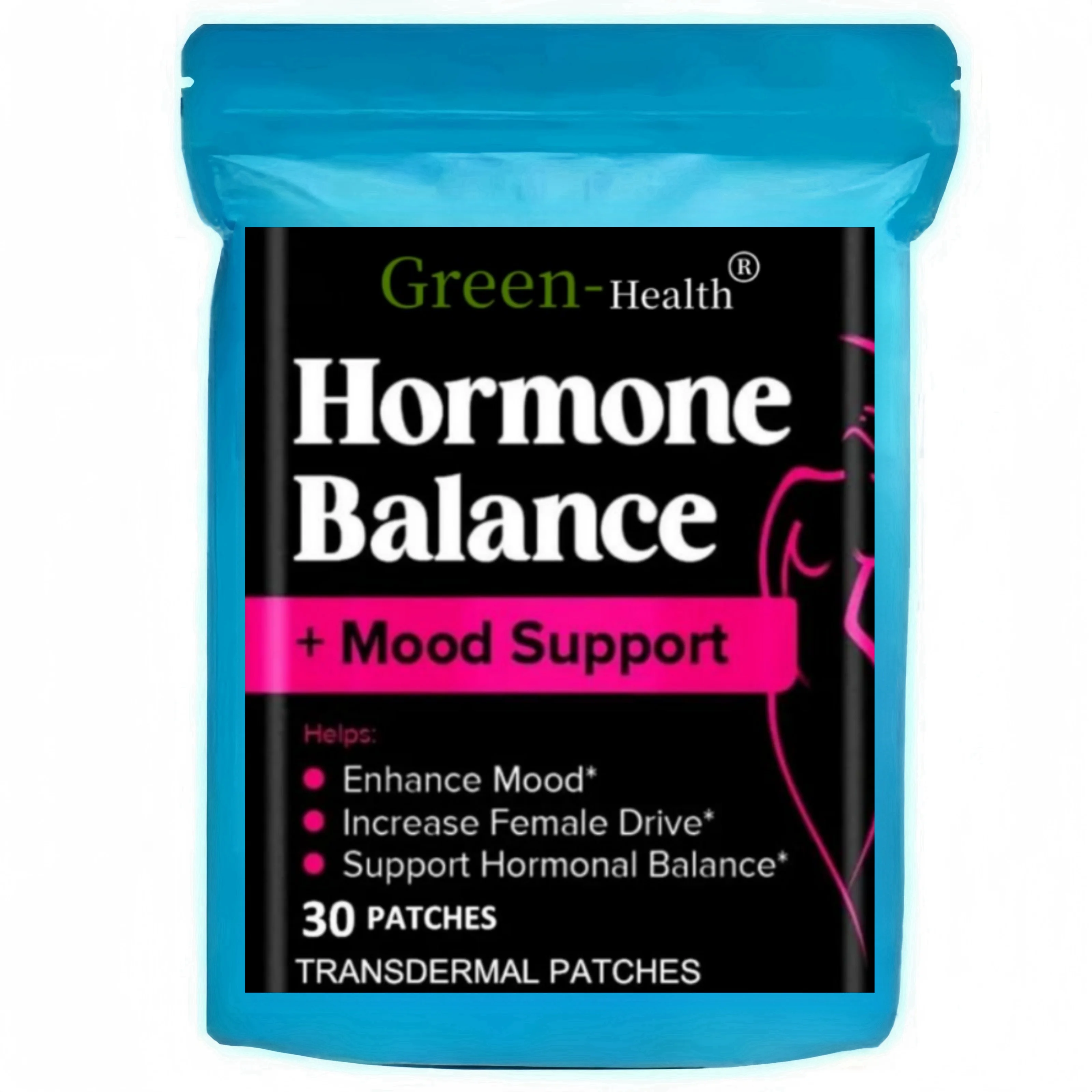 30 Patches Hormone Balance & Mood Transdermal Patches for Women - Restore Female Drive & Reduce Mood Swings