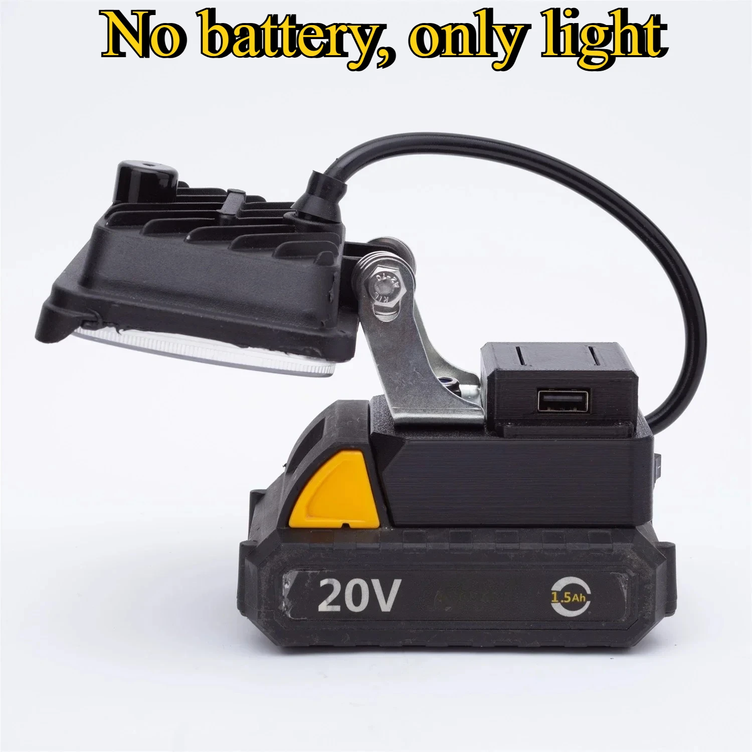 For DEKO 20V Li-Ion Battery LED Work Light Wireless with USB  Actual Power 12W Portable Wireless Outdoor LED Work Light