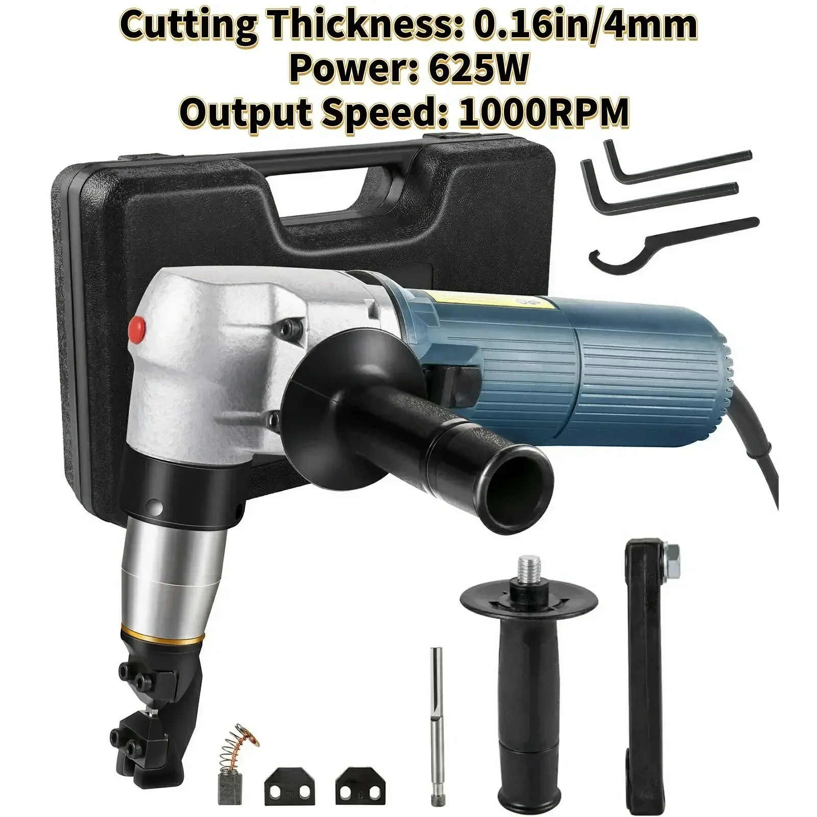 TAO 380W 625W Electric Metal Nibbler Corded Shears Cutter 1.8MM 4MM Cutting Thickness for Sheet Metal Stainless Steel Plastic