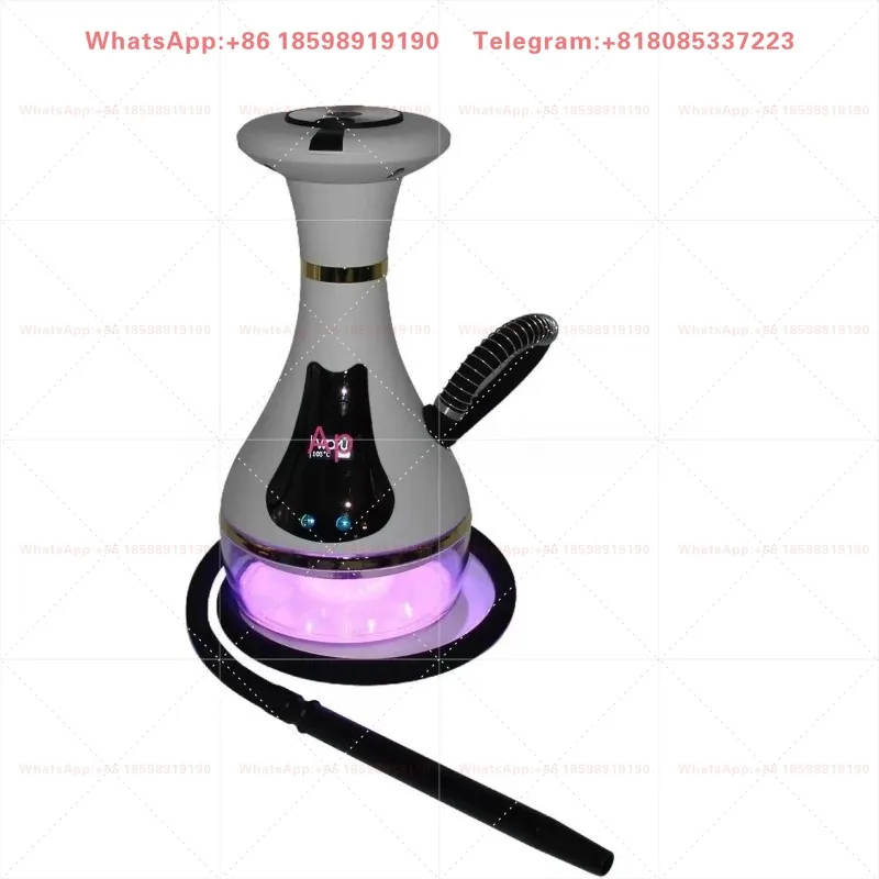 ntelligent Electronic Hookah with LED Screen, High-End Vaporizer, Large Clouds for Social Use