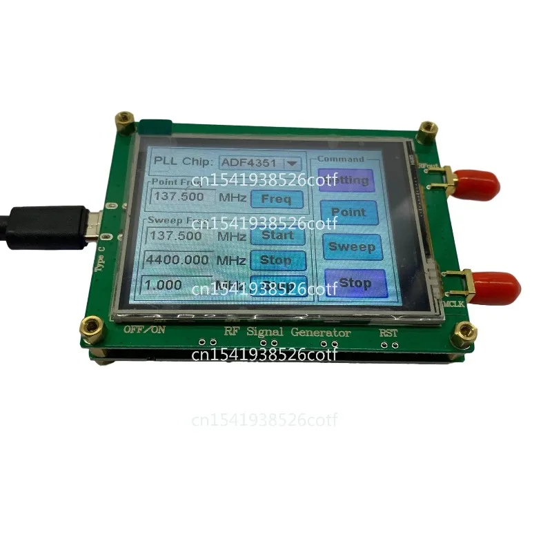 35-4400M ADF4350 ADF4351 Point Frequency Sweep PC Controllable