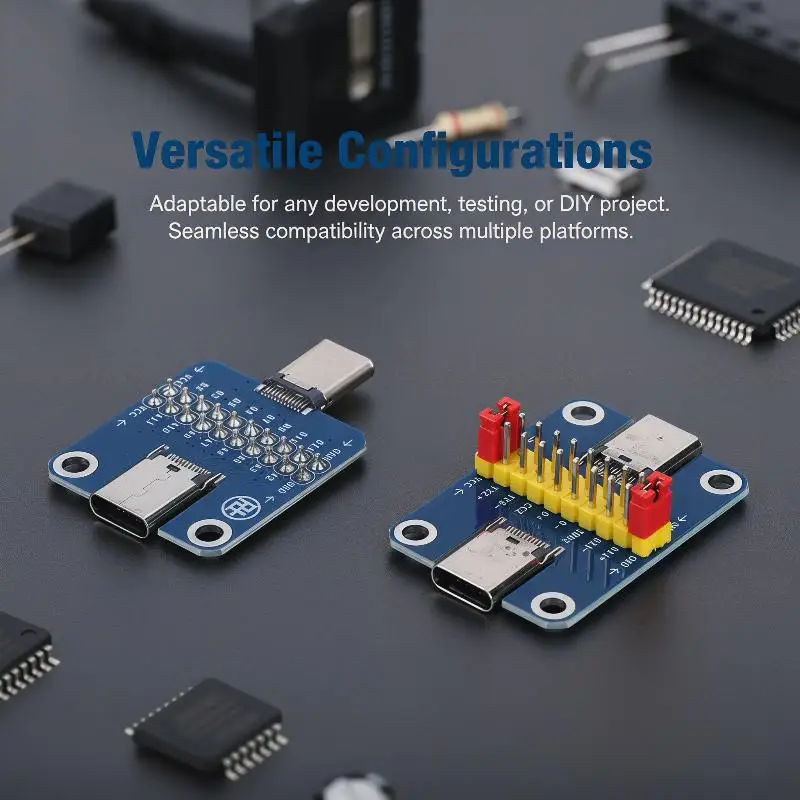 2026 NEW 1PCS Type C Male To Female USB 3.1 Test PCB Board Adapter 2.54mm Connector Socket Cable Data Transfer Test Wire Board