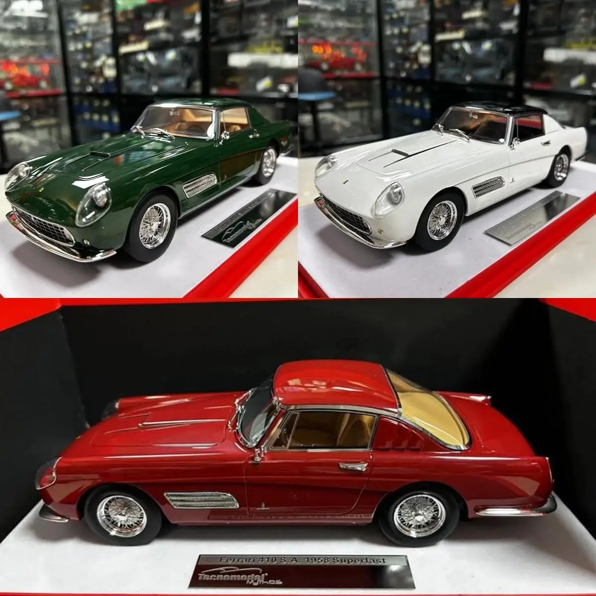 Tecnnmodel 1:18 410 S.A. 1958 Superfast Simulation Limited Edition Resin Metal Static Car Model Toy Gift