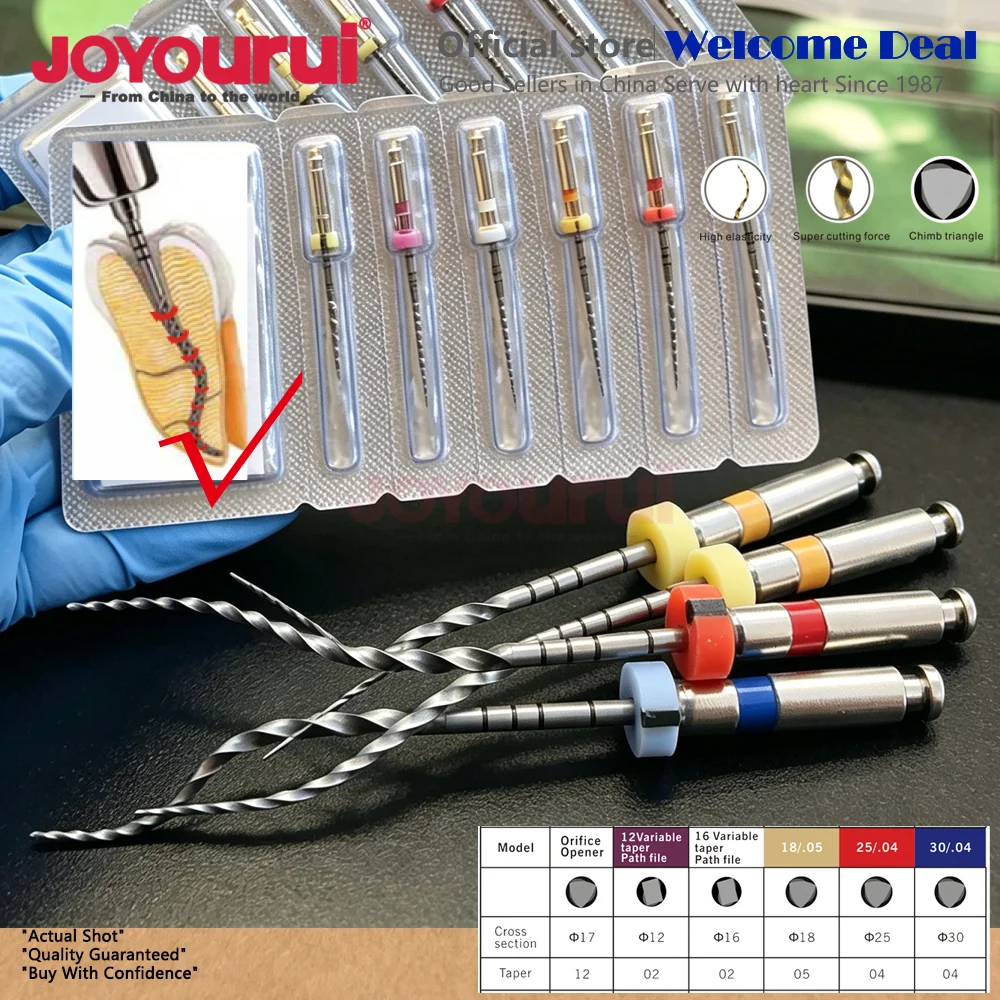 6Pcs/Box Dental Activated Root Canal File Endo Treatment Plus Dentist Endodontic Engine Rotary Files Anti-Broken1202#1602 Clinic