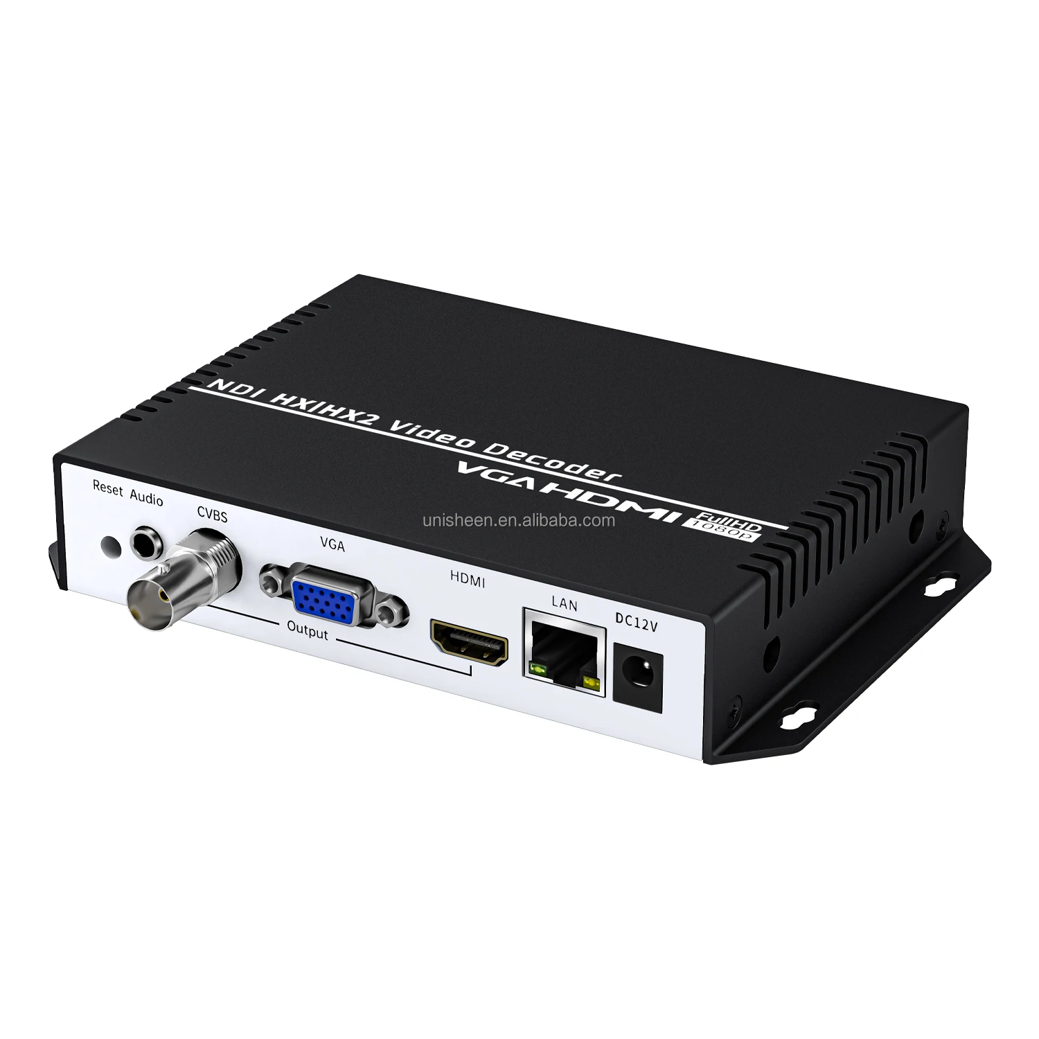 XMSJ-Custom Made JM3500C-NDI CVBS BNC SRT RTSP UDP NVR Transmitter IP To VGA HDMI 4K H.265 HEVC H.264 Video Capture Box Decode