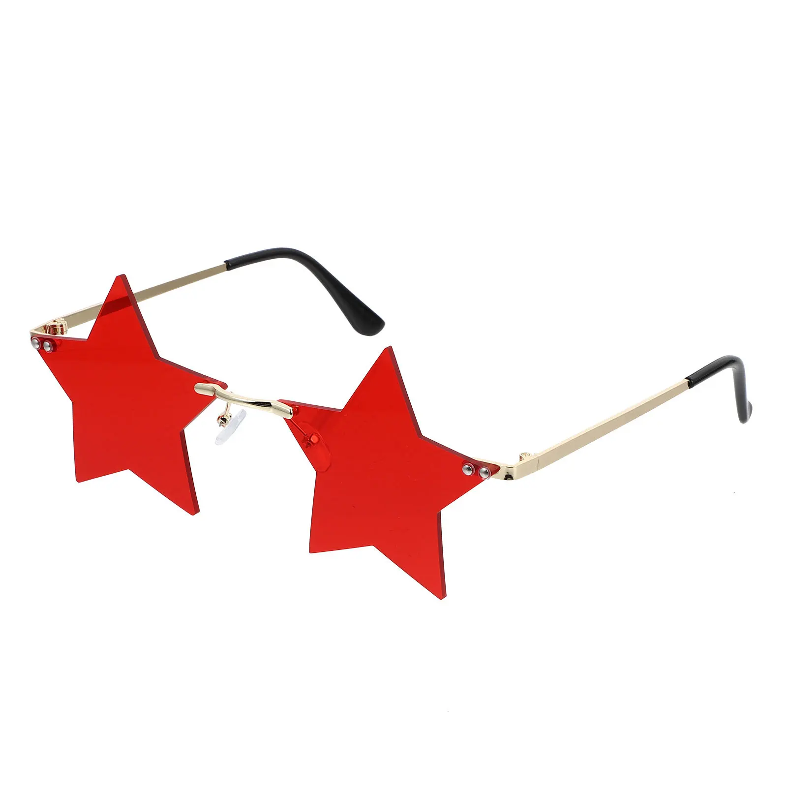 

Rimless Sunglasses Star Shaped Glasses Irregular Fashion Eyeglasses Unisex Sunglasses Party Street Shot Shopping Photographing