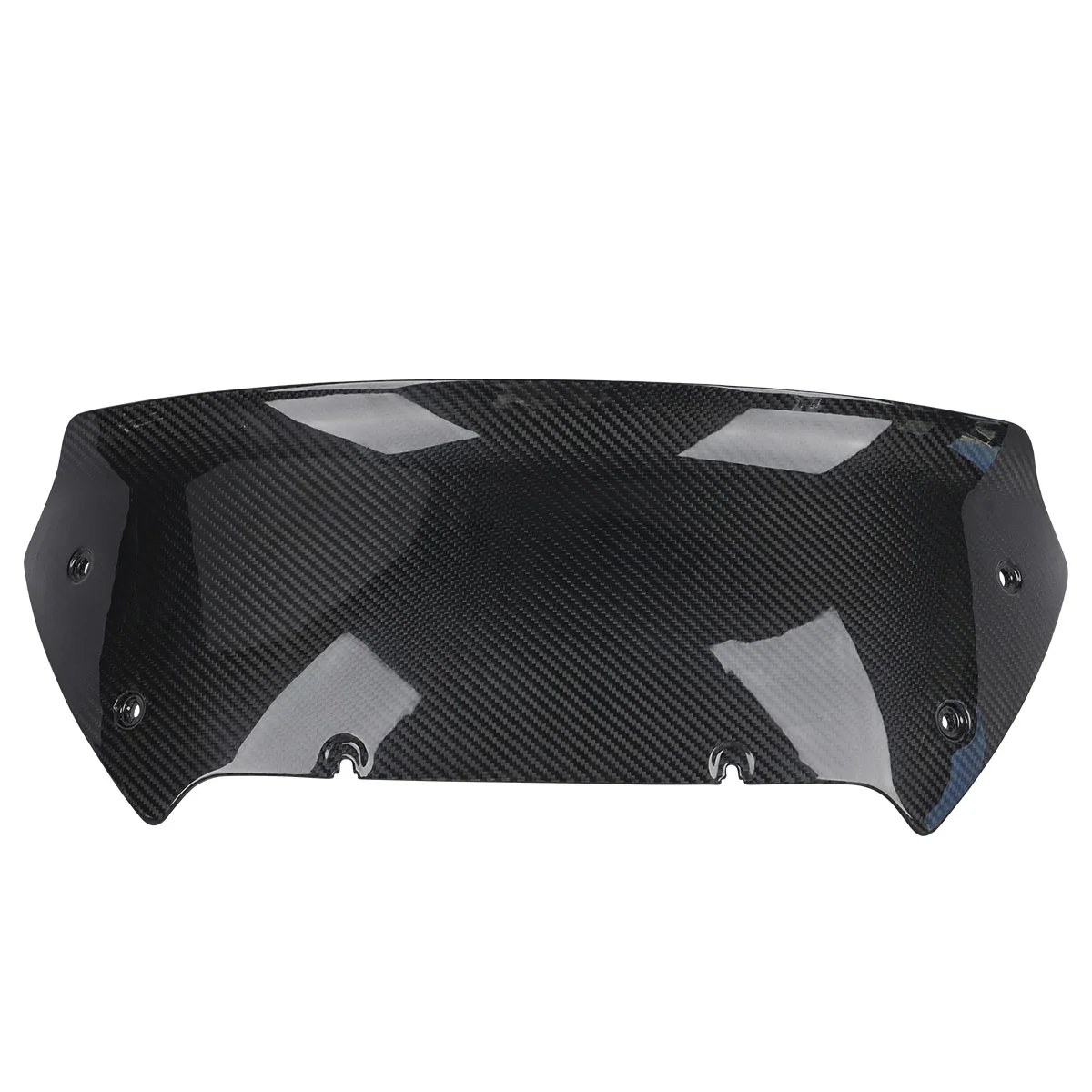 3K Twill Glossy Carbon Fiber Motorcycle Headlight Fairing Cowl Black Compatible for 2024 Street Glide