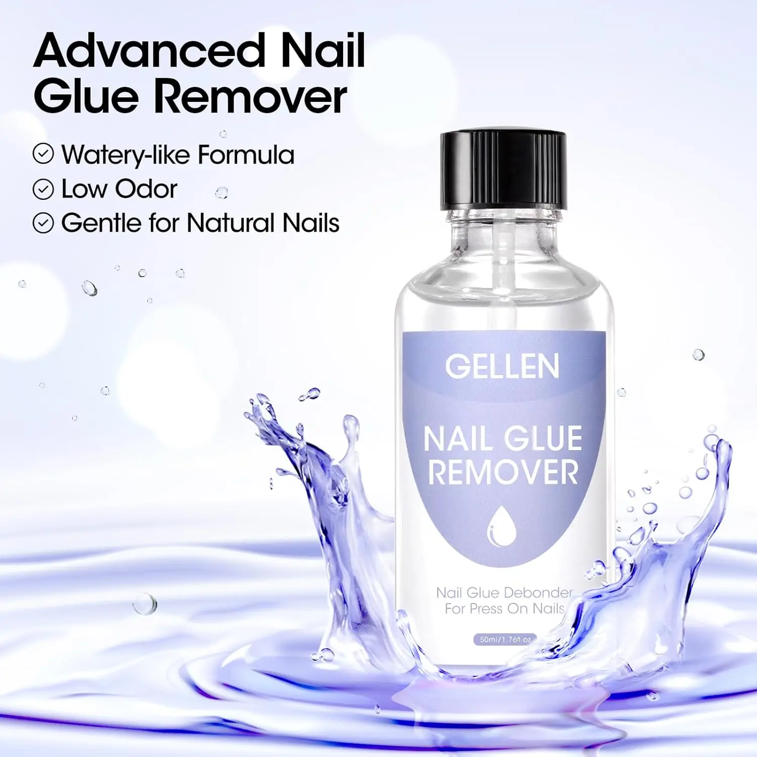 젤렌 네일 글루 리무버 프레스온 네일용 50ml 빠른 건조 강력 접착제 젤 폴리쉬 네일 용품 매력 도구 키트