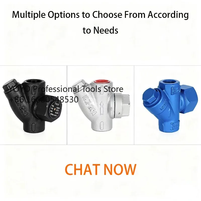 

2sqManual Cast Iron Y-Type Steam Trap Valves with Filter BSPT Inverted Bucket Threaded Design for Water Thermodynamic Applicatio