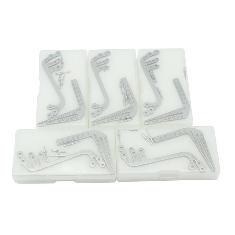 Dental Implant Guide Set Oral Planting Locator Positioning Guide Drilling Positioning Ruler Angle Ruler Implant Dentist