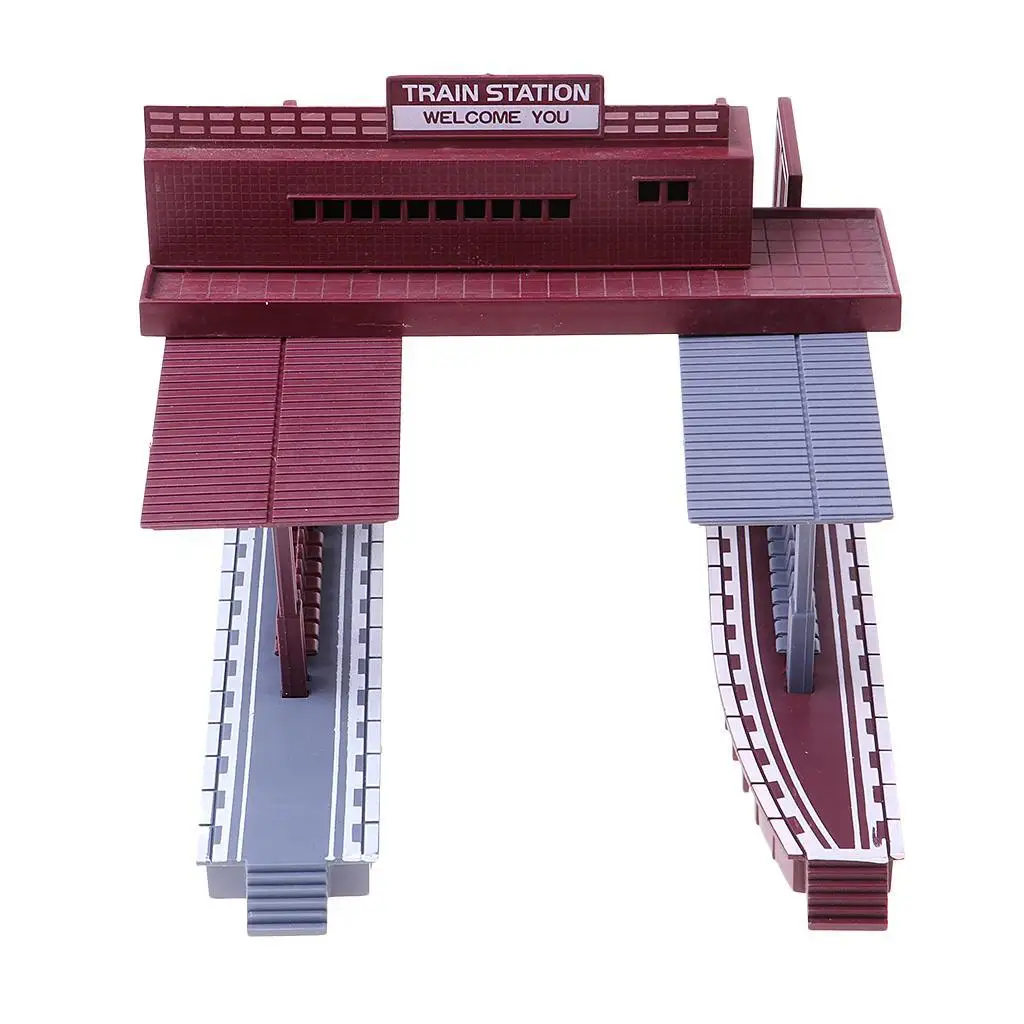 HO Scale Passenger Station with 2 Platforms for Landscape Construction