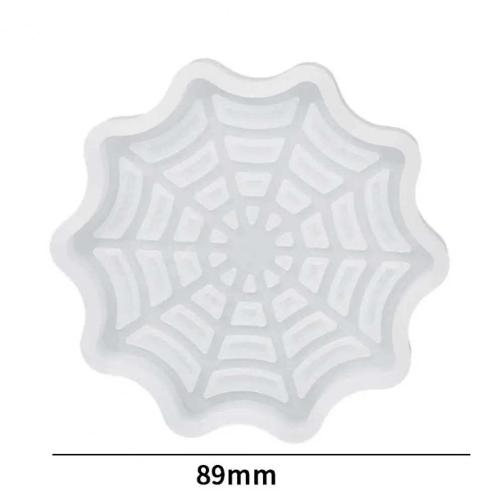 Skull Silicone Mold Spooky Halloween Coaster Candle Holder Resin Mold Set Skull Spider Web Tombstone Shapes for Diy Epoxy Resin