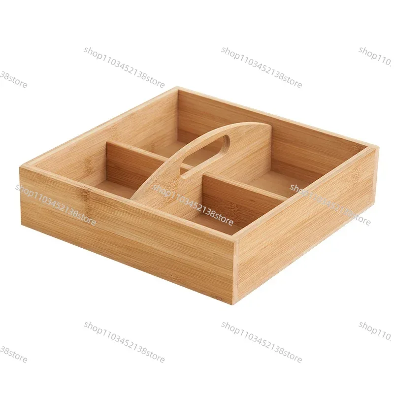 Handmade Wooden Dry Fruit Tray with 4 Storage Comparisons Dry Fruits Box At Affordable Prices