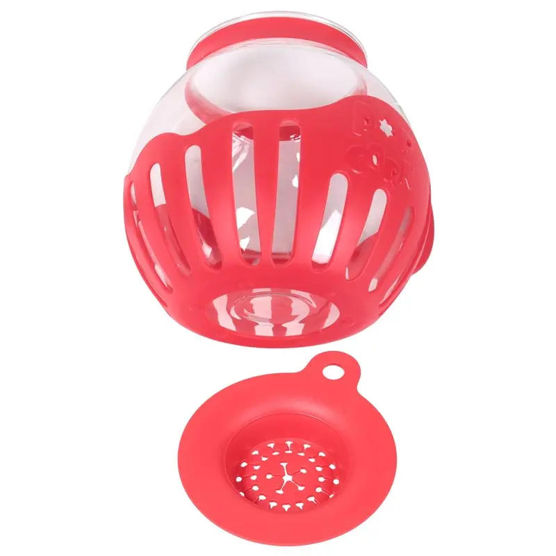 B03C-Máquina para hacer palomitas de maíz para microondas, palomitero de aire, tazón para palomitas de maíz de 2.25 cuartos de galón, accesorios de cocina de borosilicato