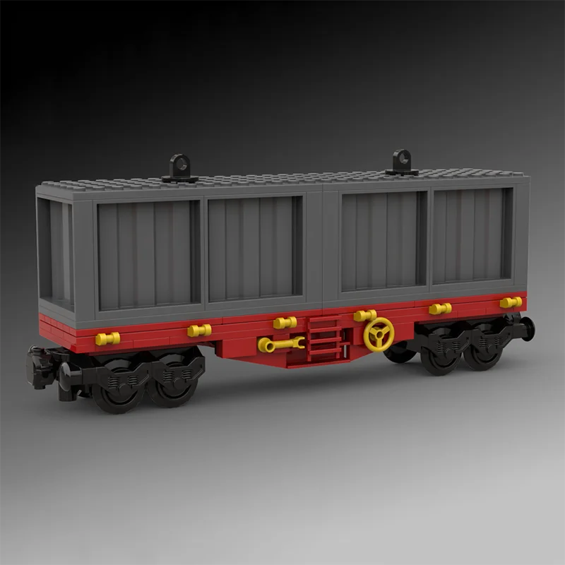 

Container Wagon transport Container Wagon Customize Modular Building Block Brick Educational Model Kids Boys Festival Toy Gift