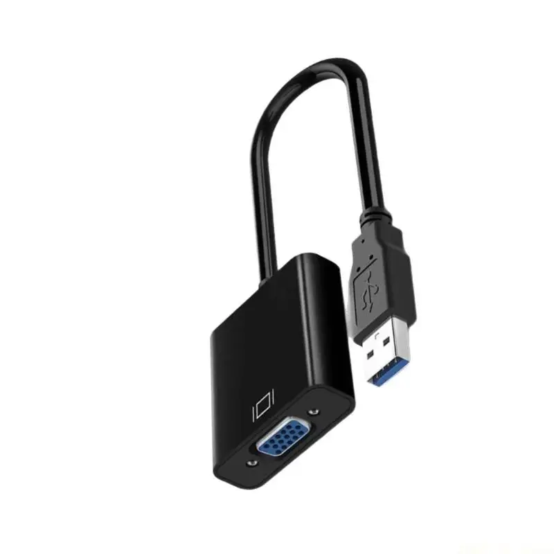 

M5TD 1080P USB3.0 Male to VGA Female Converter Adapter Dongle Portable USB3.0 Connector