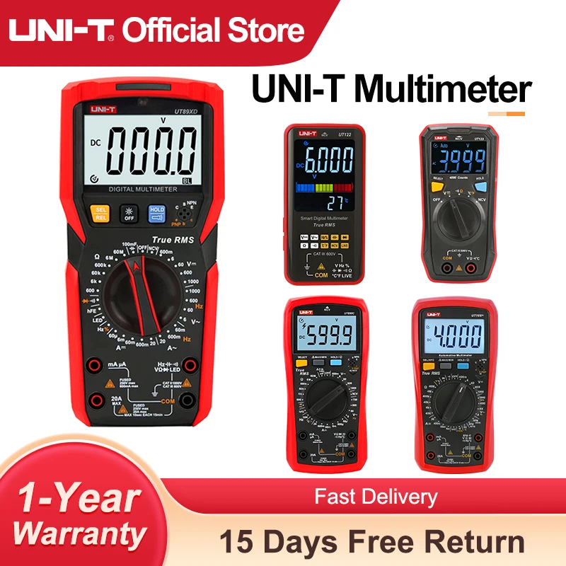 UNI-T Multimeter Digital UT89XD UT89X UT890C UT890D+ UT123 UT123D UT105+ Professional Multimetro Electric Tester Multi Meter