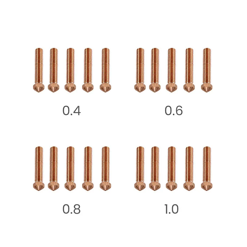 20pcs original brand new nozzle assembly (including shipping box) is suitable for ELEGOO OrangeStorm Giga 3D printer accessories
