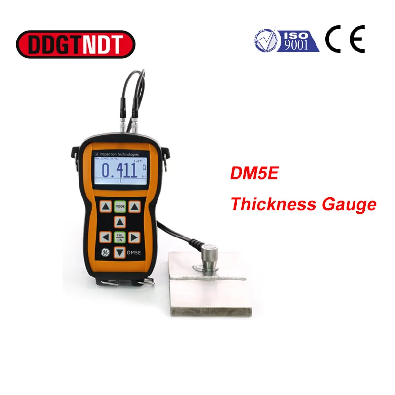 LCD Display ultrasonic corrosion thickness gauge meter DM5E