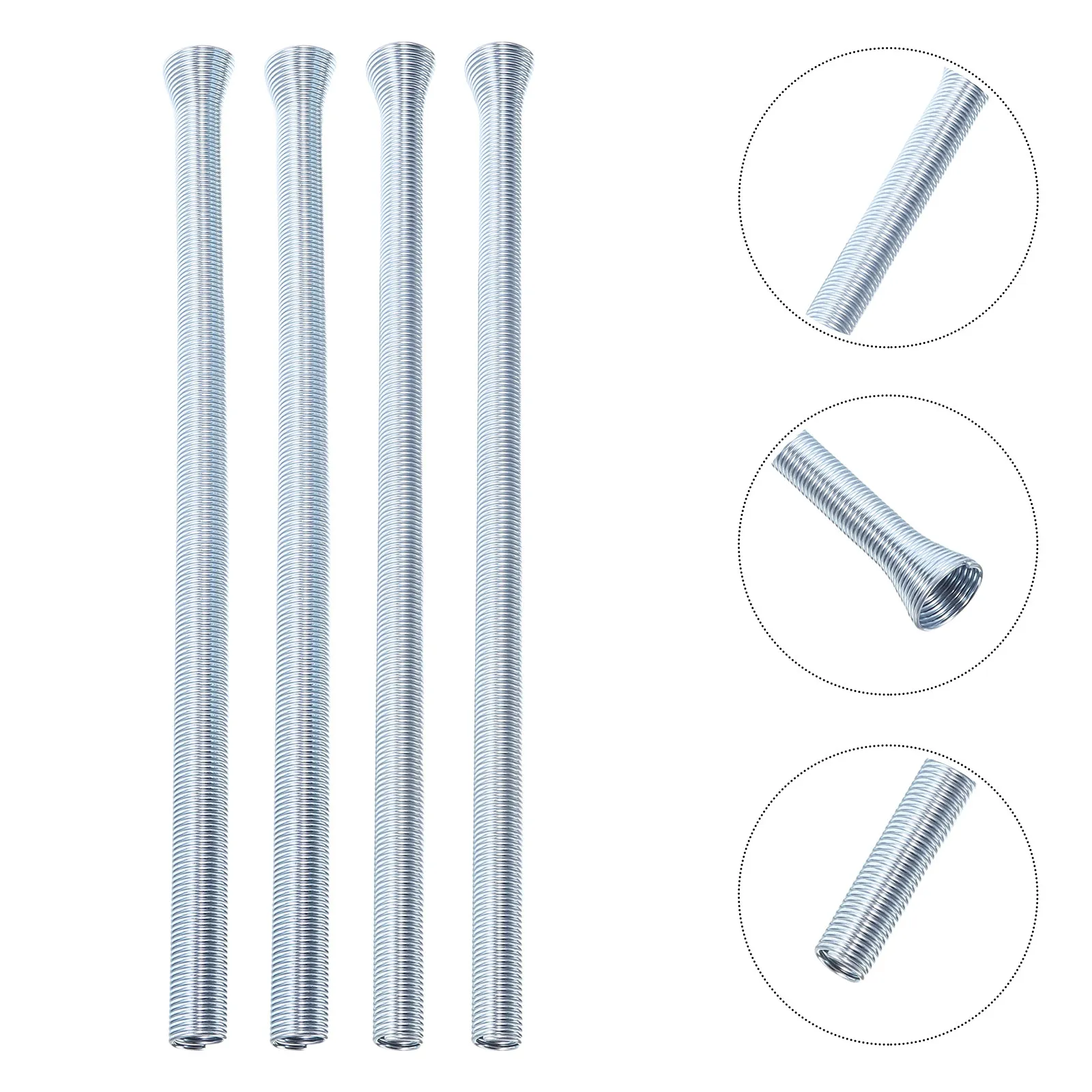 4Pcs Spring Tubing Benders Set Accurate Copper Aluminum Brass Steel Pipe Bender Tools for Plumbing Refrigerant Brake Line