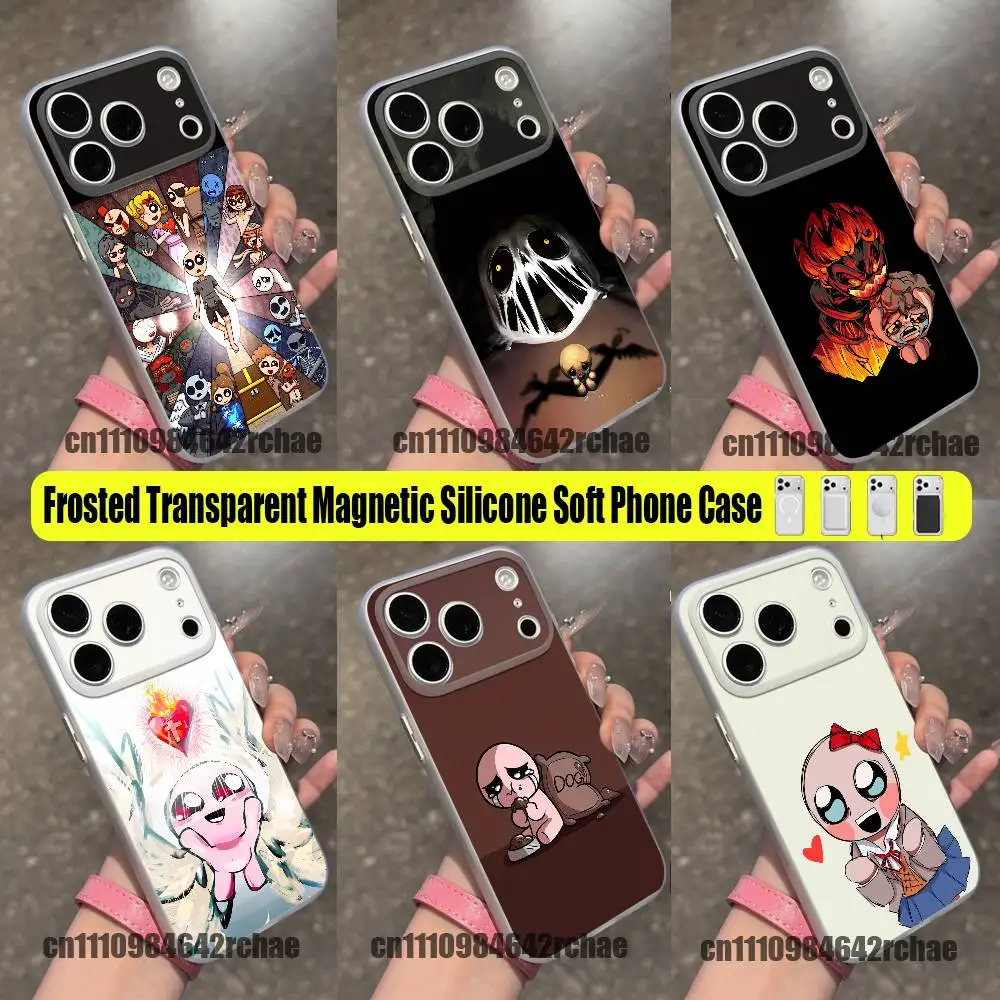 For The Binding Of Isaac Phone Case For iPhone 15 16 12 14 18 13 17 11 Mini Plus Pro Max For Magsafe Magnetic Clear